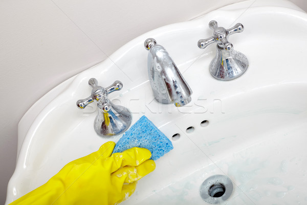 Sink cleaning. Stock photo © Kurhan