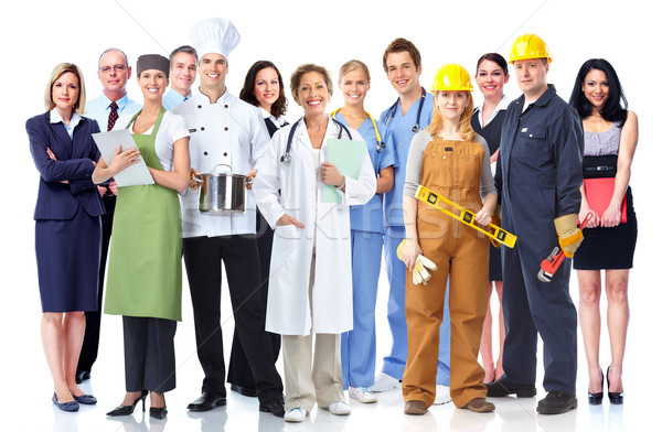 Group of industrial workers. Stock photo © Kurhan