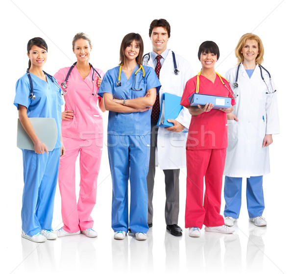 Médecins souriant médicaux personnes blanche [[stock_photo]] © Kurhan