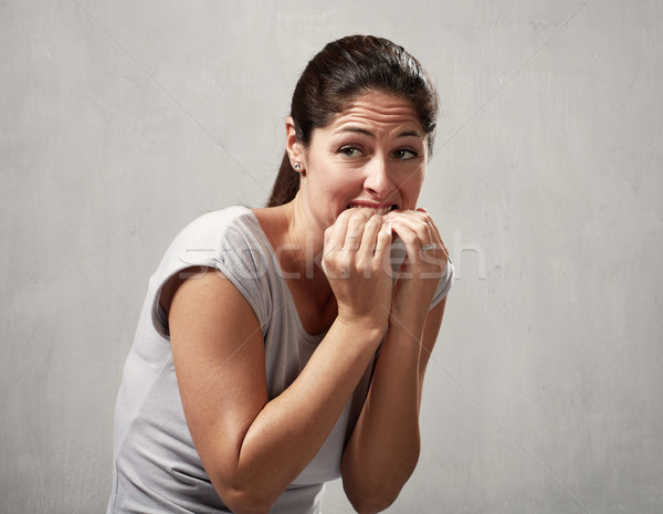 Scared afraid woman Stock photo © Kurhan