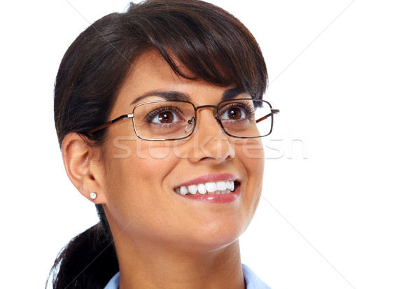 Asian business woman with eyeglasses. Stock photo © Kurhan