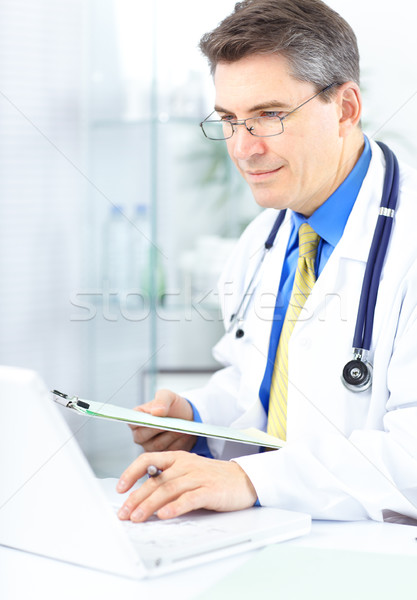 Imagine de stoc: Medic · medical · lucru · birou · afaceri · fericit