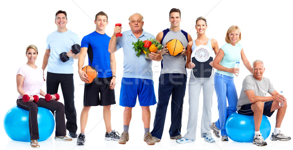 Group of healthy fitness people. Stock photo © Kurhan