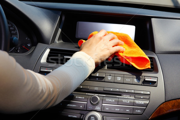 Hand cleaning car. Stock photo © Kurhan