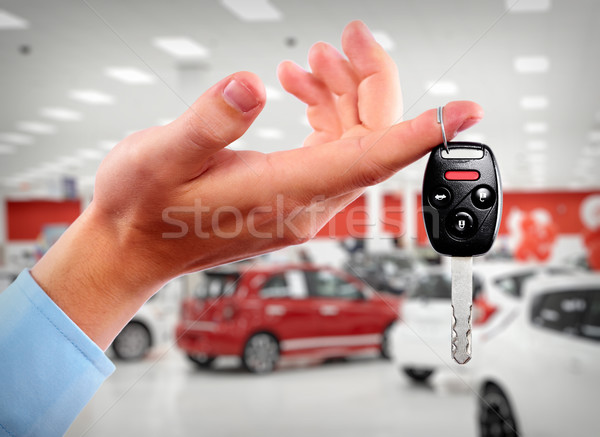 手 車鑰匙 汽車 汽車 商業照片 © Kurhan