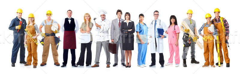 Stock photo: Group of industrial workers.
