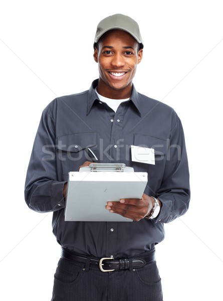 African American worker man. Stock photo © Kurhan