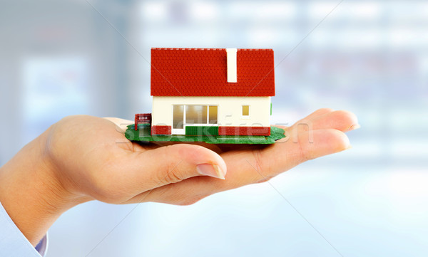 Hand with little house. Stock photo © Kurhan
