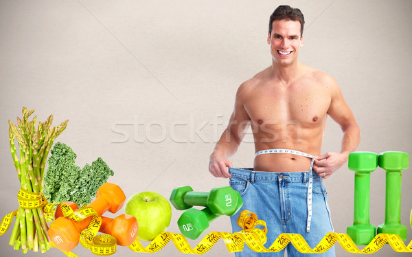 [[stock_photo]]: Homme · taille · taille · gris · abdomen