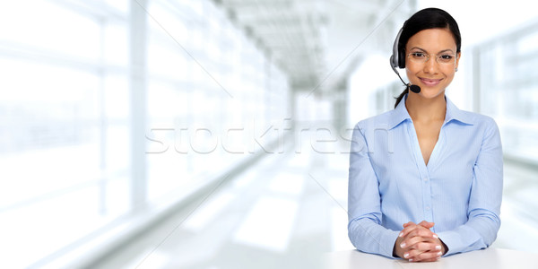 азиатских агент женщину улыбаясь деловой женщины служба Сток-фото © Kurhan