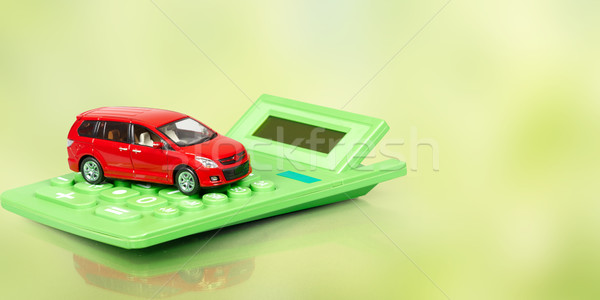 Red car and calculator. Stock photo © Kurhan