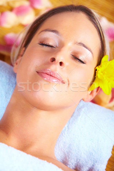 Foto d'archivio: Spa · massaggio · bella · salute · donna