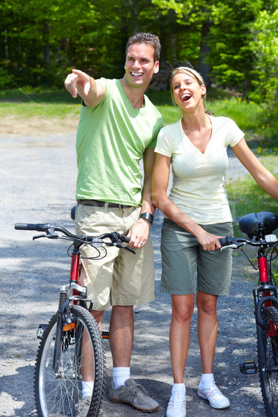 Riding couple. Stock photo © Kurhan