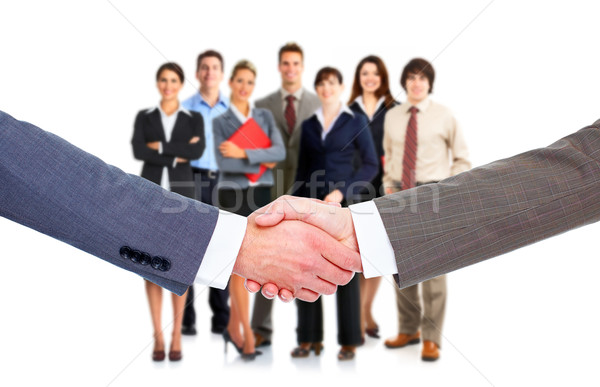 Сток-фото: деловое · совещание · рукопожатие · группа · деловые · люди · команде · бизнеса