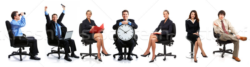 ビジネスの方々  グループ 小さな 笑みを浮かべて 白 女性 ストックフォト © Kurhan