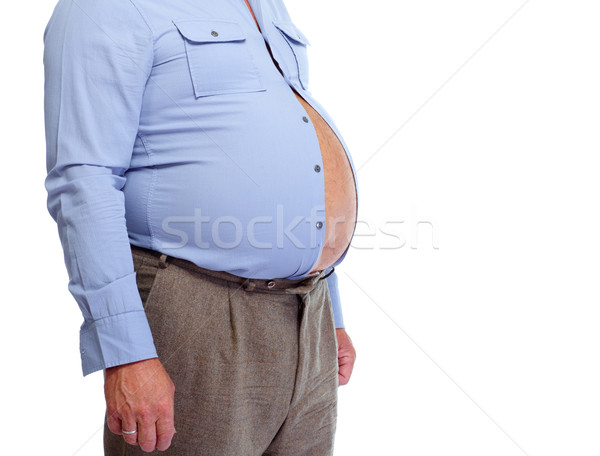 商业照片: 脂肪 ·肚· 高级 · 男子 ·胃