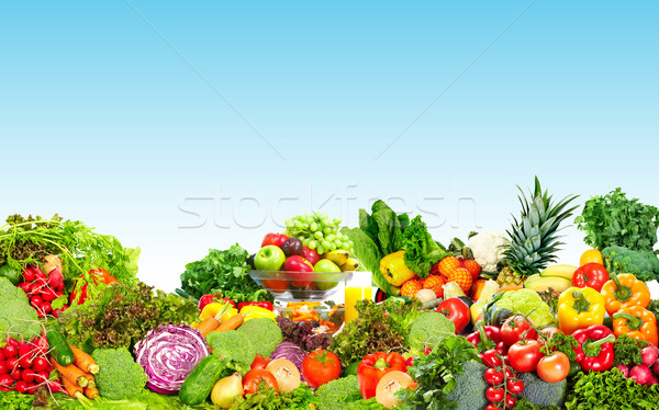 Fresh vegetables and fruits. Stock photo © Kurhan