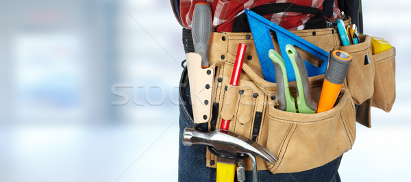 Tool belt with construction tools. Stock photo © Kurhan