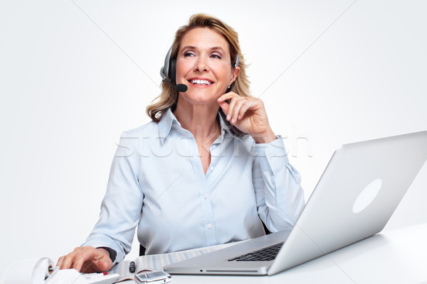 Customer service representative woman. Stock photo © Kurhan