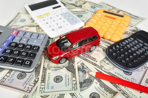 Car money and calculator. Stock photo © Kurhan