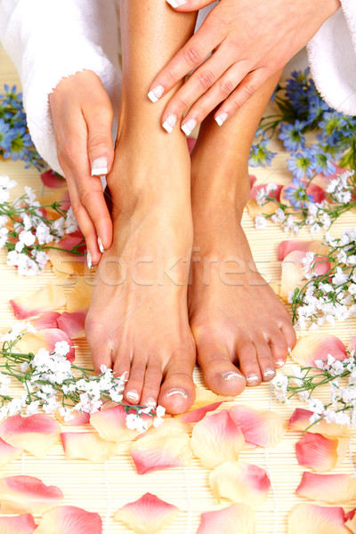 Stóp masażu spa salon relaks strony Zdjęcia stock © Kurhan