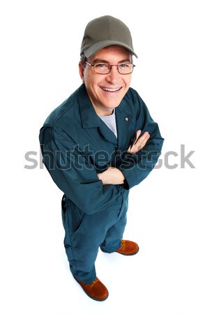 Smiling plumber man. Stock photo © Kurhan