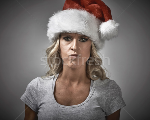 Santa girl. Stock photo © Kurhan