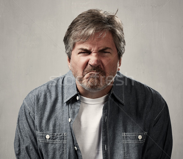 сердиться человека ярость портрет люди лице Сток-фото © Kurhan