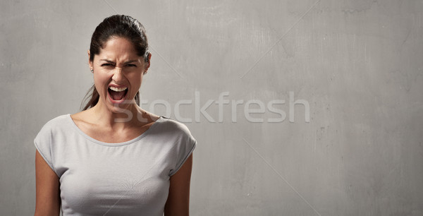 Angry woman Stock photo © Kurhan