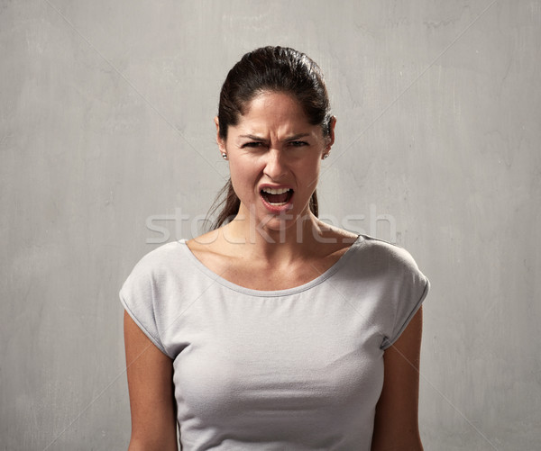 Angry woman Stock photo © Kurhan