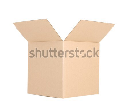Kâğıt kutu paketleme yalıtılmış beyaz arka plan Stok fotoğraf © Kurhan
