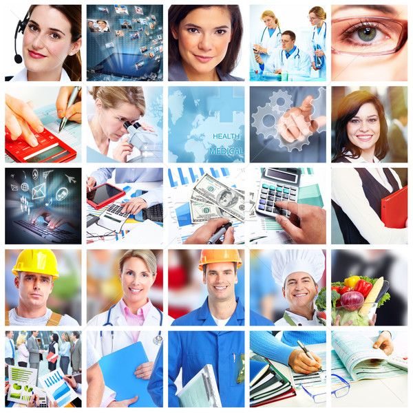Business people collage. Stock photo © Kurhan