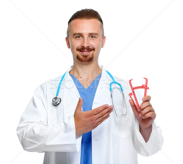 Medic corp grăsime medical nutritionist Imagine de stoc © Kurhan