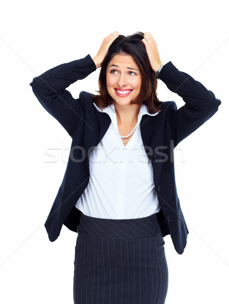 Young woman having a stress. Stock photo © Kurhan