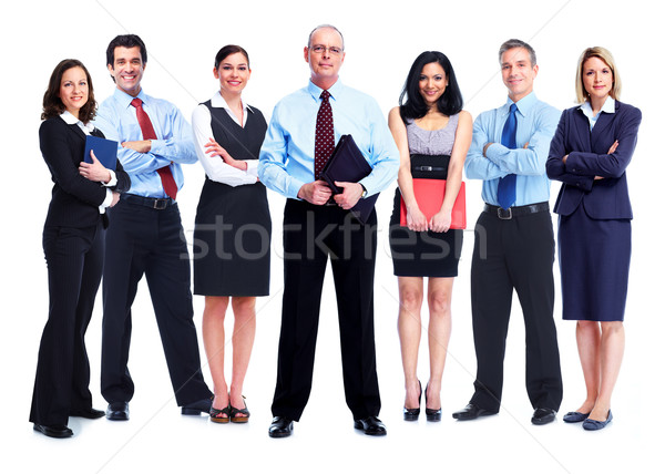 Gens d'affaires équipe groupe isolé blanche affaires [[stock_photo]] © Kurhan