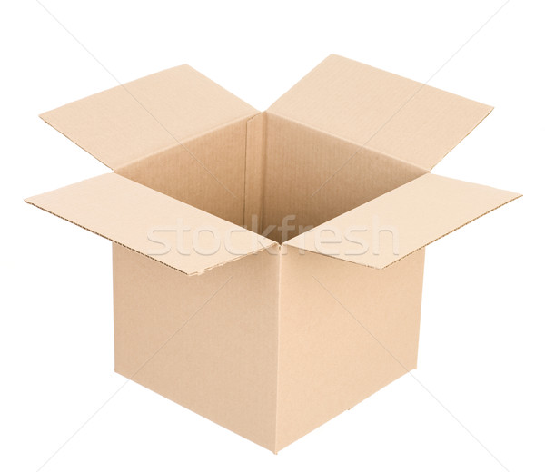 Papier boîte emballage isolé blanche fond [[stock_photo]] © Kurhan