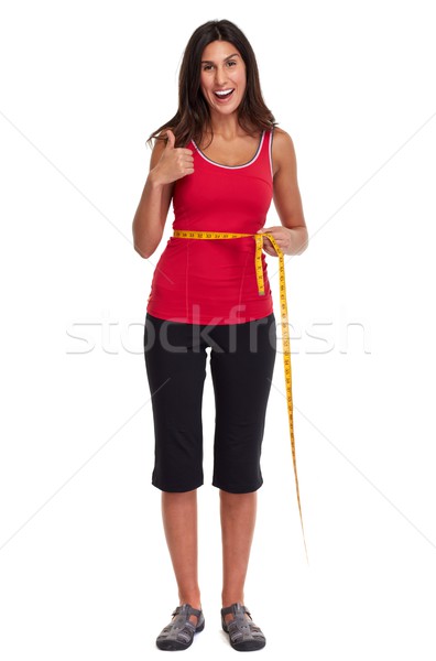 Girl losing weight. Stock photo © Kurhan