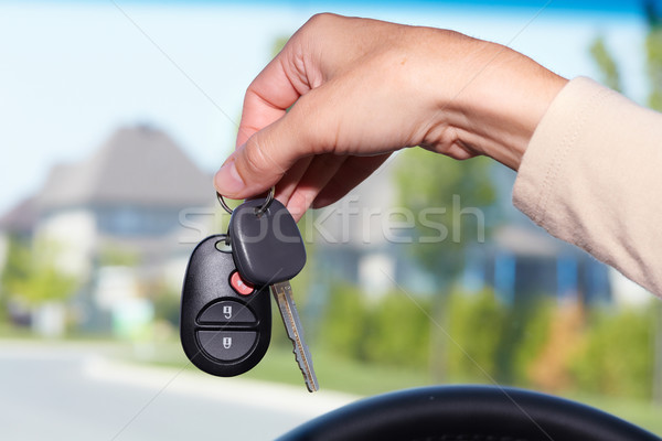 車鑰匙 汽車 汽車 關鍵 臂 商業照片 © Kurhan