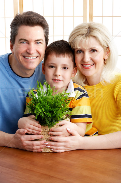 Stock foto: Familie · glückliche · Familie · Vater · Mutter · Junge · Anlage