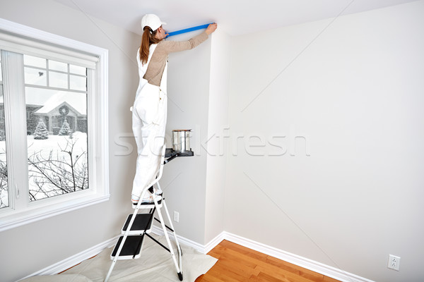 Woman with masking tape Stock photo © Kurhan