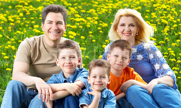 Happy family. Stock photo © Kurhan