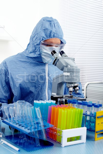 Doctor working in laboratory. Stock photo © Kurhan