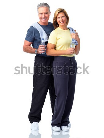 Saudável fitness idoso casal esportes exercer Foto stock © Kurhan
