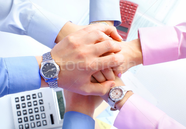 Business team zakenlieden team werken kantoor vrouw Stockfoto © Kurhan