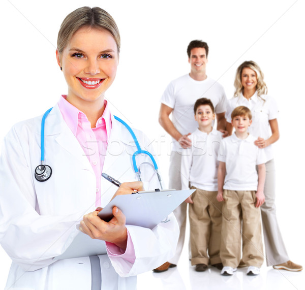 Family doctor woman. Stock photo © Kurhan