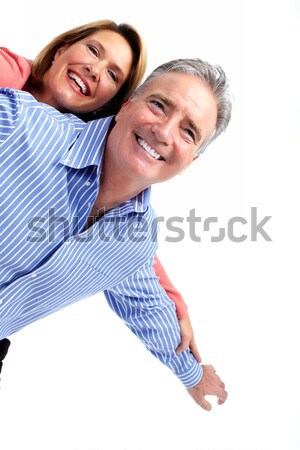 Happy laughing elderly couple. Stock photo © Kurhan