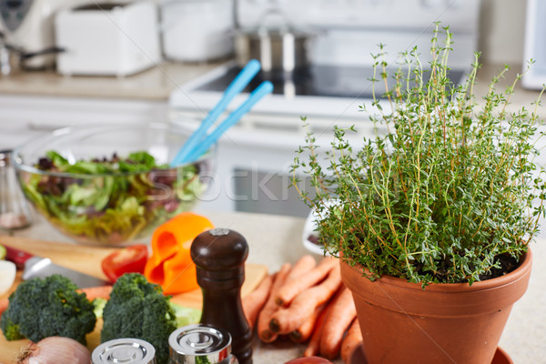 Thyme in the kitchen. Stock photo © Kurhan