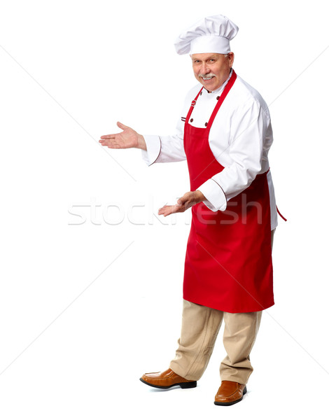 Chef inviting at restaurant. Stock photo © Kurhan
