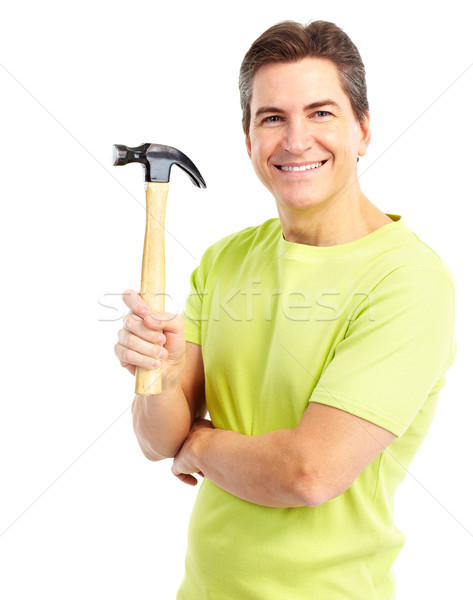 Man with hammer Stock photo © Kurhan