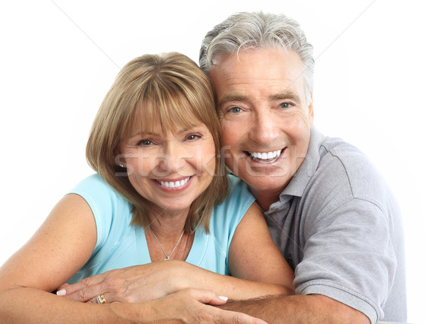 [[stock_photo]]: Couple · heureux · amour · saine · dents